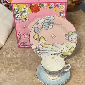 ROYAL ALBERT 100 Years Enchantment  Tea Cup Saucer Set & Plate